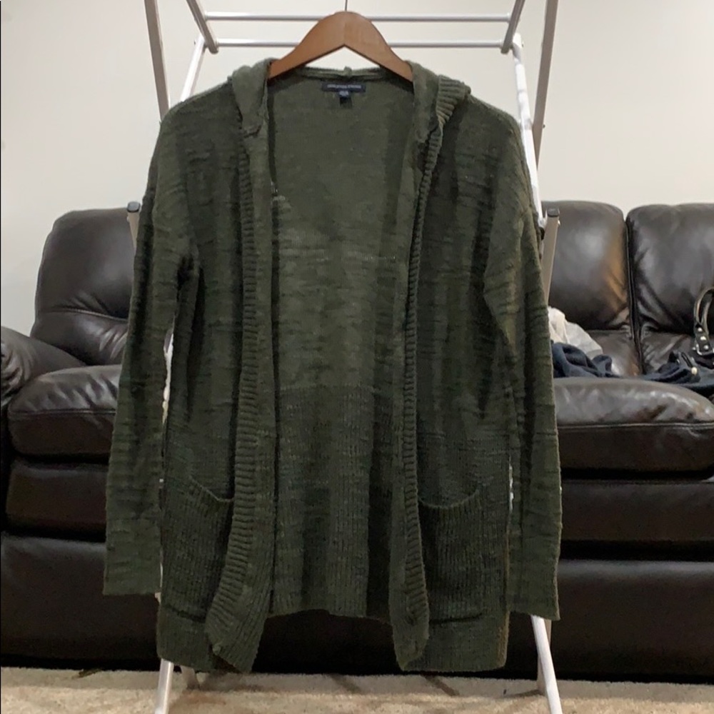 American eagle hooded cardigan